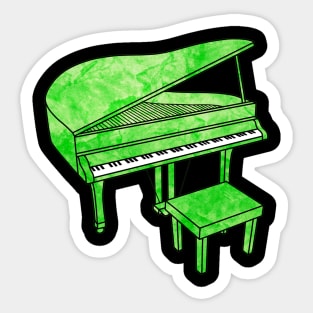 Lime Piano Sticker